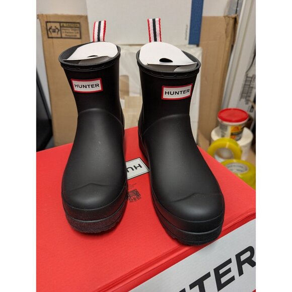Play Short Faux Shearling Lined Waterproof Rain Boot (Women)Hunter NWT Size 8.5 - Picture 2 of 6